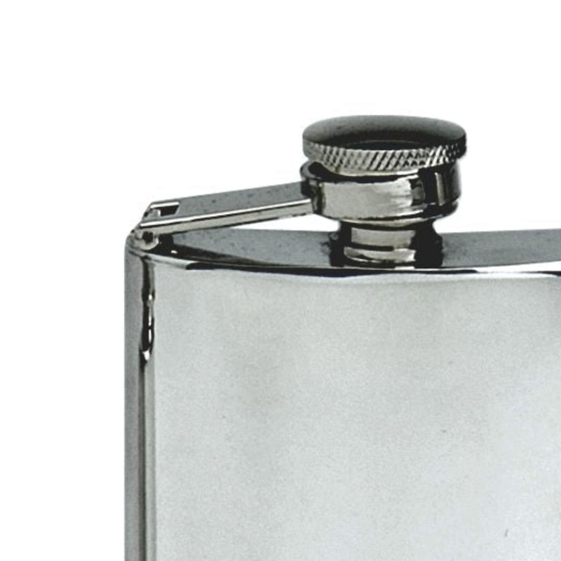 Pewter Hip Flask 4oz with Captive Lid