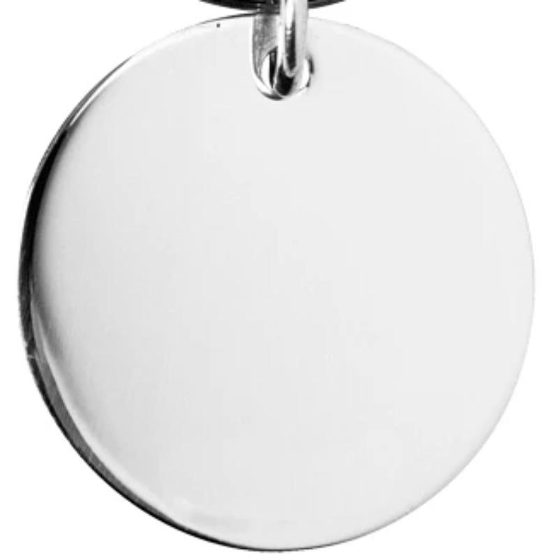 Round Keyring Silver Plated 28mm diameter EP9209