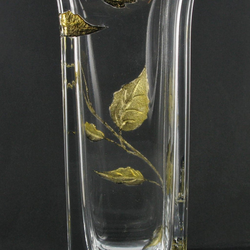 Nobile Gold Leaf Flared Vase - 22.5cm