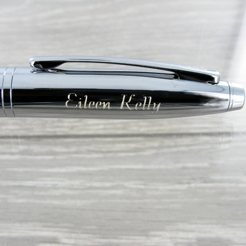 Personalised Cross AT0116-1MS Calais Chrome Fountain Pen