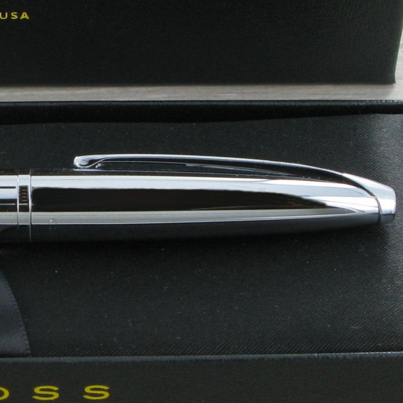 Personalised Cross 885 & 882 ATX Pure Chrome Pen Set