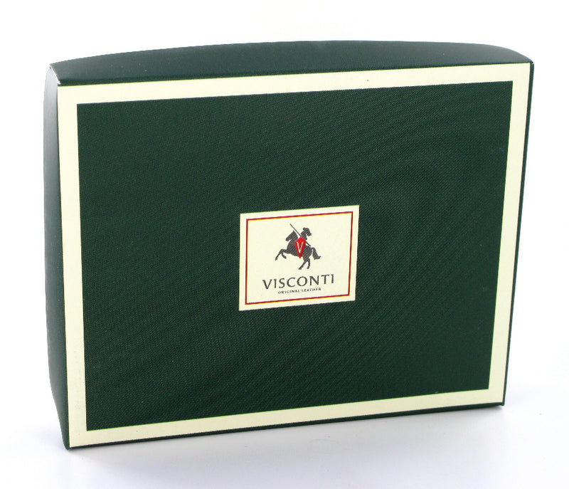 Visconti Monza MZ5 Luxury Italian Black Leather Wallet with RFID