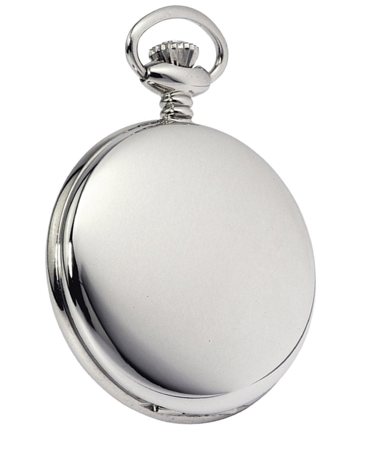 Swiss Movement Chrome Pocket Watch by Woodfords CHR1012