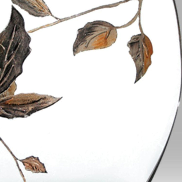 Nobile Gold Leaf Curved Vase - 21cm