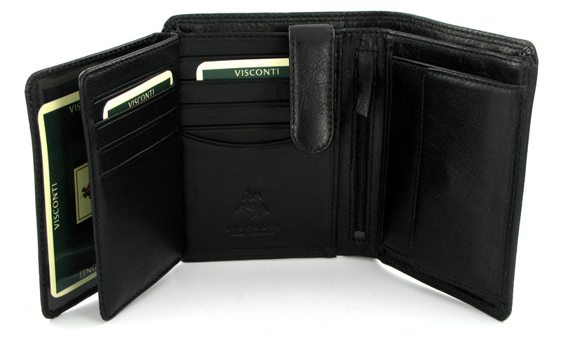 Visconti Heritage HT11 Brixton Soft Black Leather wallet