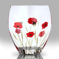 Nobile Poppy Fields Curved Vase - 21cm