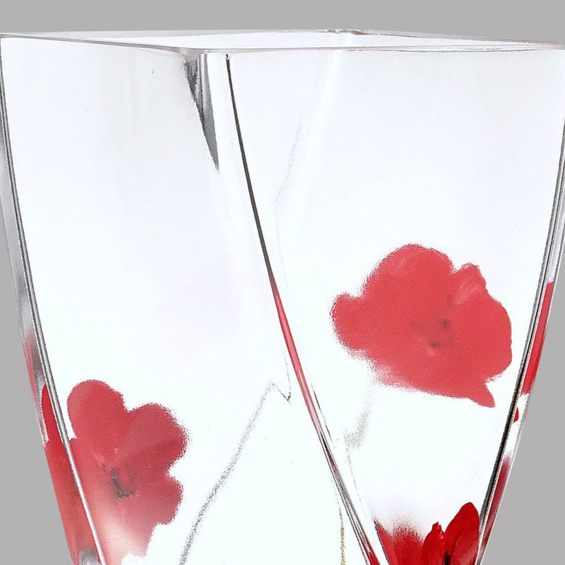 Nobile Poppy Fields Twist Vase - 20cm