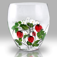 35% off & Free Engraving - Nobile Strawberry Fields Curved Vase - 21cm