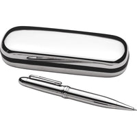 Chrome Pen & Pen Case including free engraving