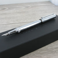 Hugo Boss Gear Fountain Pen, Chrome