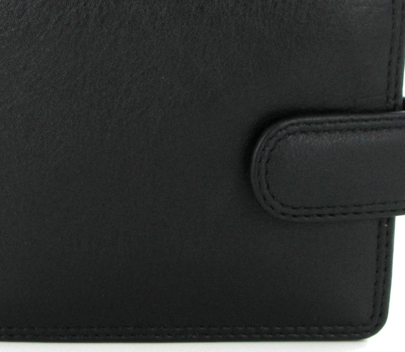 Free Engraving - Visconti Heritage HT13 Strand Black Leather Wallet