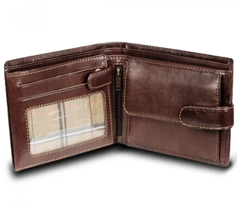 Visconti Monza MZ5 Rome Italian Brown Leather Wallet with RFID