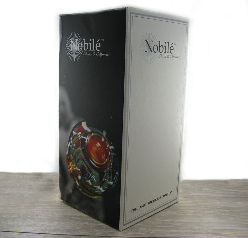 Nobile Gold Leaf Cylinder Vase - 25cm