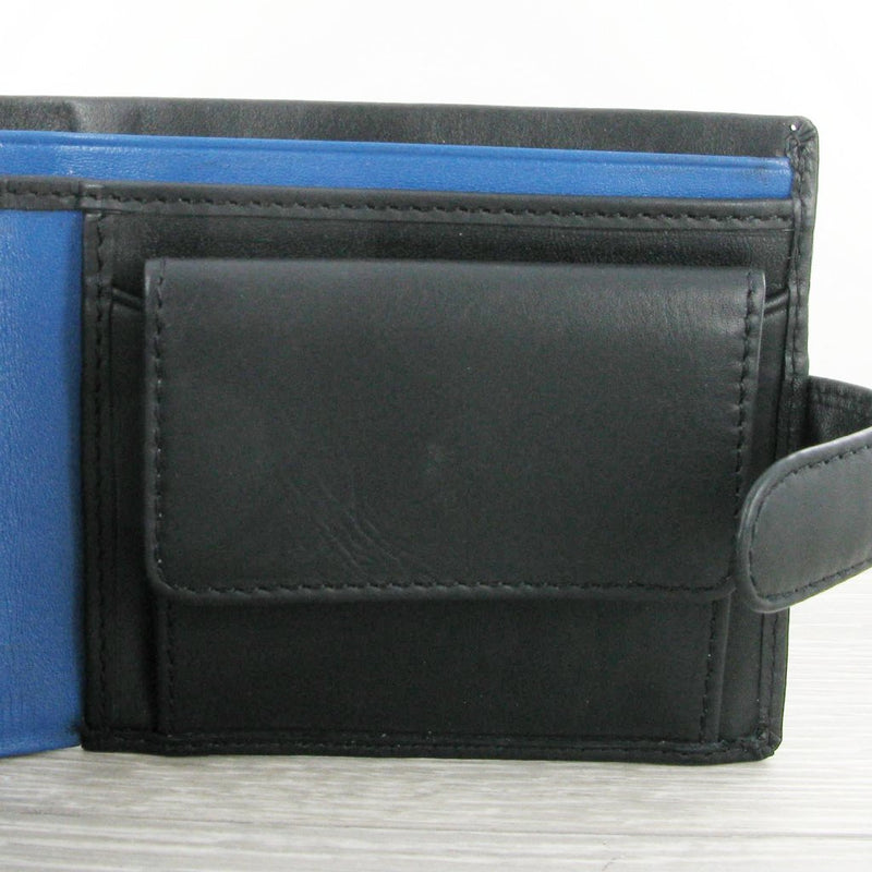 Visconti Parma PM100 Vincent Black'n'Blue Soft Leather Wallet