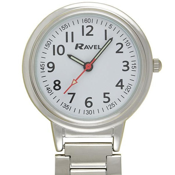 Easy Read Engraved Nurse Fob Watch Chrome R1101.10