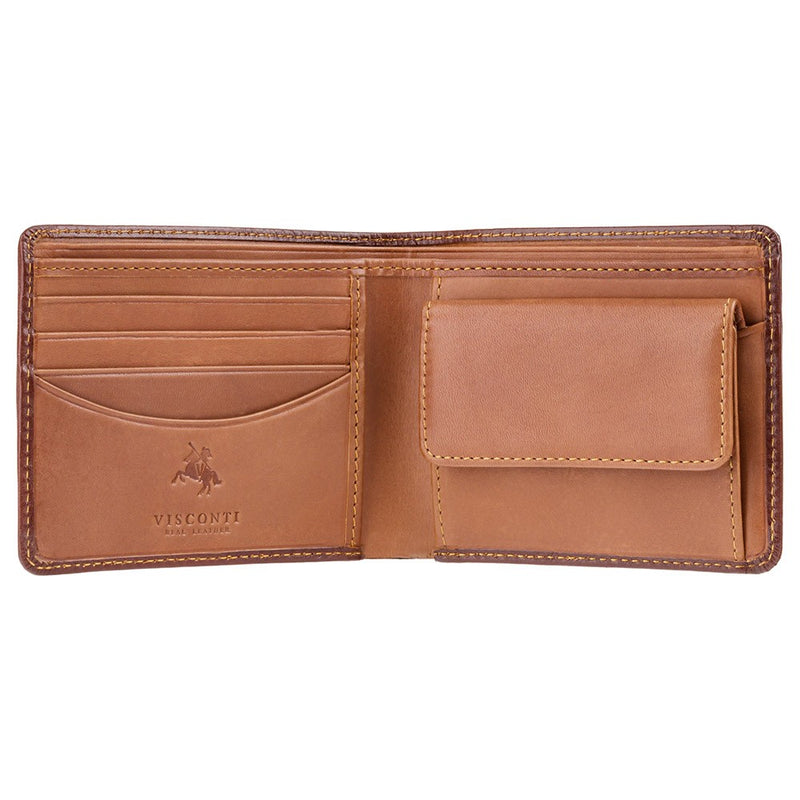 Visconti Torino TR30 Raffle Brown & Tan Leather Wallet