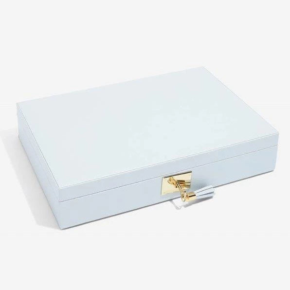 Stackers Powder Blue Leather Jewellery Box Set2 75454