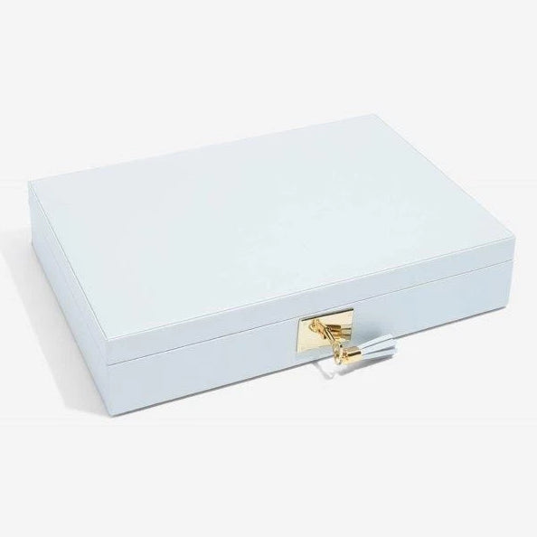 Stackers Powder Blue Leather Jewellery Box Set3 75458