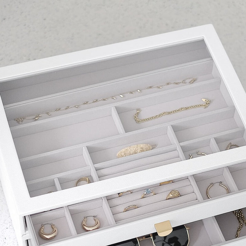 Stackers White Supersize Jewellery Box - Set of 2 - 76055