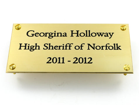 Engraved Signs and Memorial Plates
