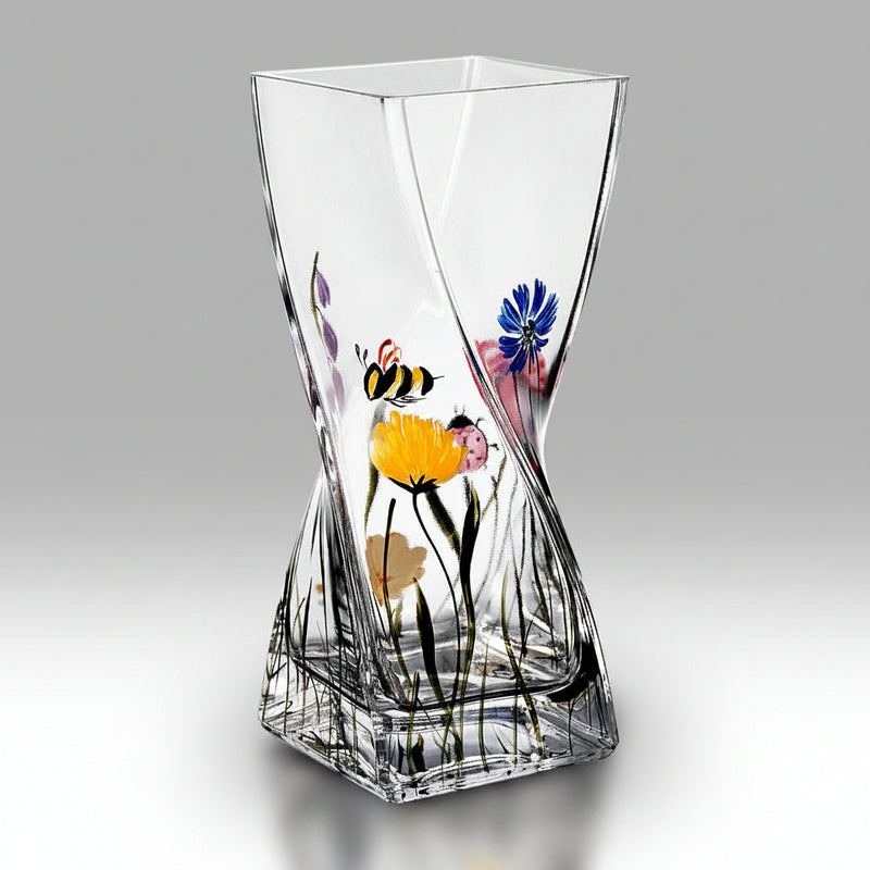 Bees and Ladybird Twist Vase