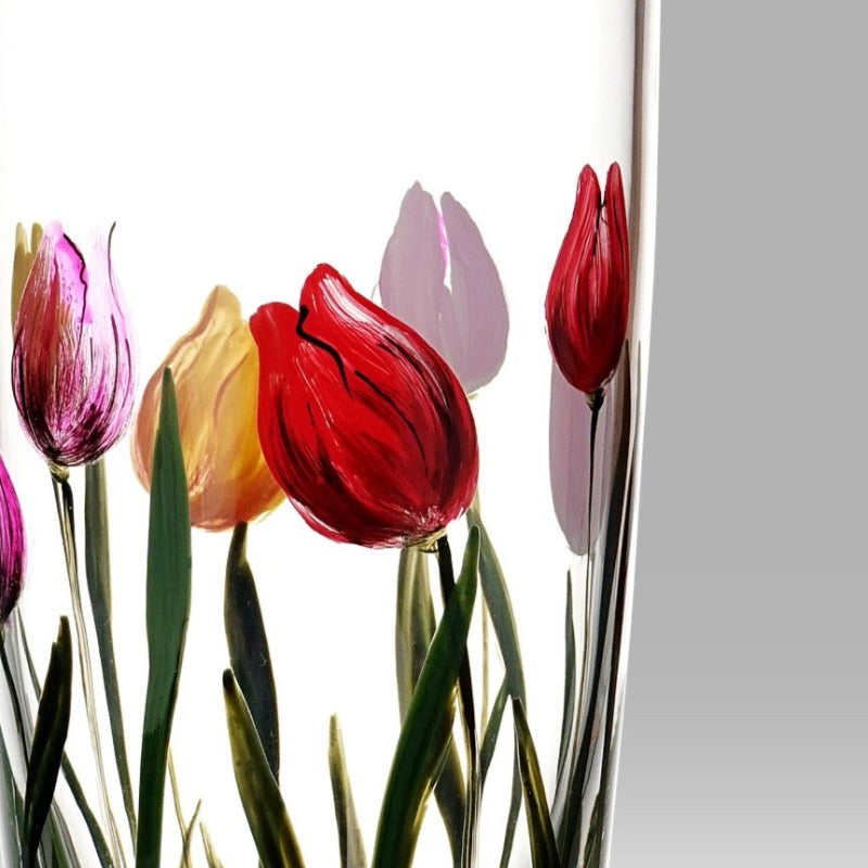 Nobile Rainbow Tulip Cylinder Vase - 25cm