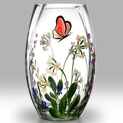 Nobile Butterfly Garden Round Vase - 20cm - Engraveitnow Ltd
