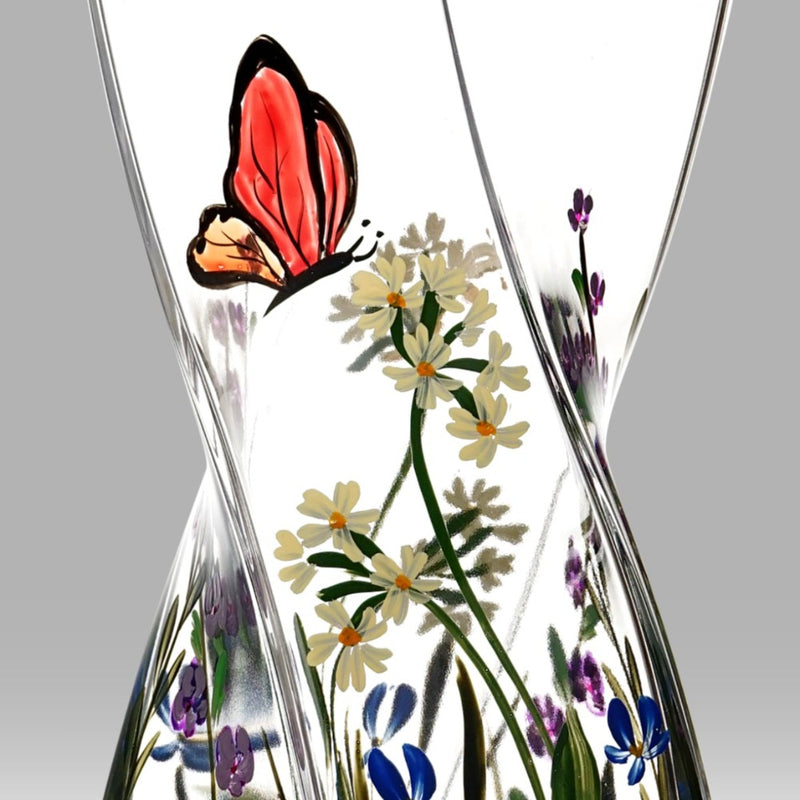 Nobile Butterfly Garden Twist Vase - 20cm