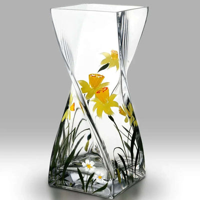 Nobile Daffodil Twist Vase - Large 25cm - Engraveitnow Ltd
