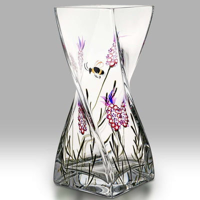 Nobile Lavender Bee Large 25cm Twist Vase Engraveitnow Ltd