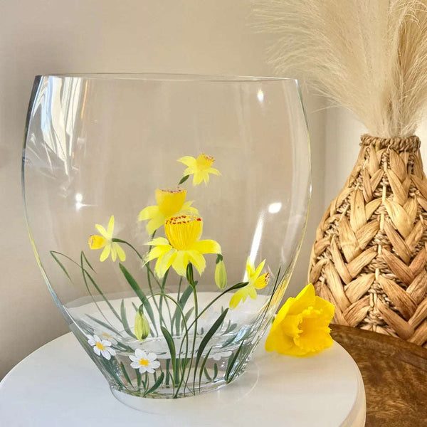 Nobile Daffodil Curved Vase - 21cm