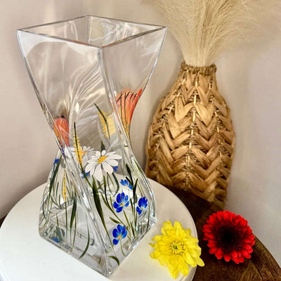Nobile Meadow LARGE Twist Vase - 25cm - Engraveitnow Ltd