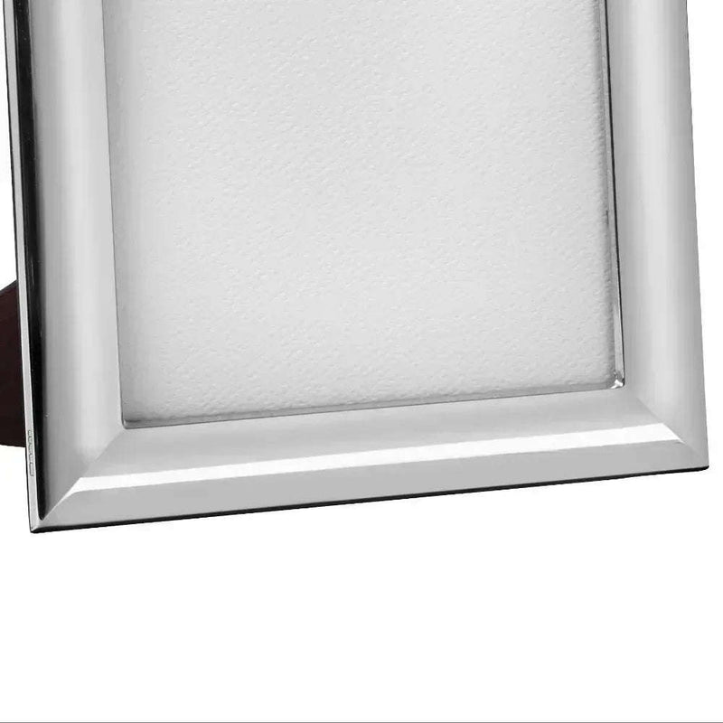 Solid Silver Photo Frame Wide Edge 5" x 3" Portrait 6631L - Engraveitnow Ltd