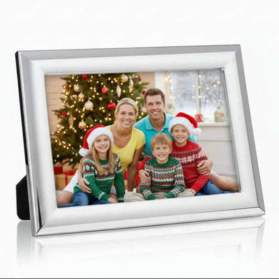 Solid Silver Photo Frame Wide Edge 6" x 4" Landscape 6631L2 - Engraveitnow Ltd