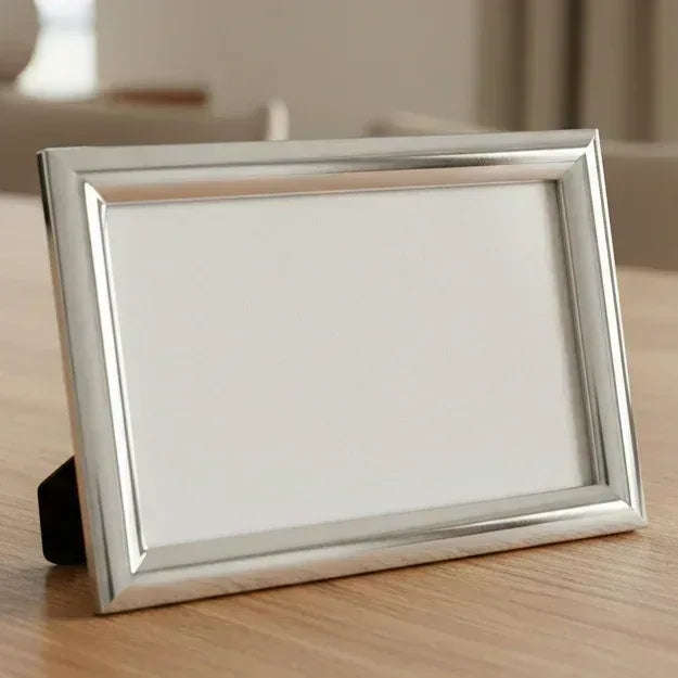 Solid Silver Photo Frame Wide Edge 5" x 3" Landscape 6631L - Engraveitnow Ltd