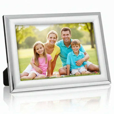 Solid Silver Photo Frame Wide Edge 5" x 3" Landscape 6631L - Engraveitnow Ltd
