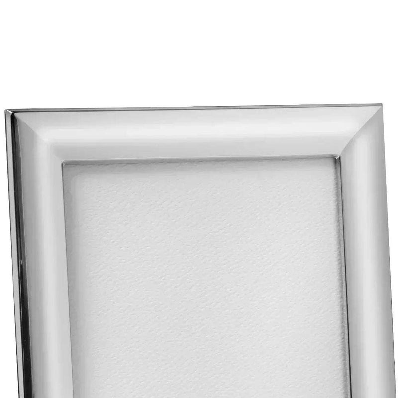 Solid Silver Photo Frame Wide Edge 5" x 3" Portrait 6631L - Engraveitnow Ltd