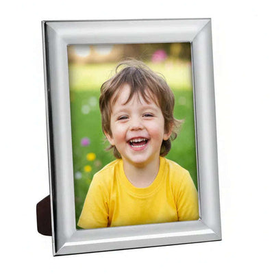 Solid Silver Photo Frame Wide Edge 6" x 4" Portrait 6631L2 - Engraveitnow Ltd
