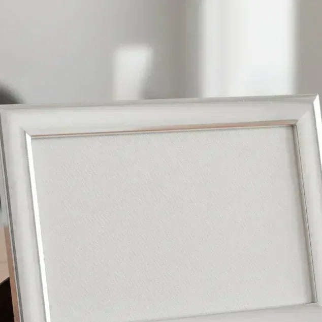 Solid Silver Photo Frame Wide Edge 5" x 3" Landscape 6631L - Engraveitnow Ltd