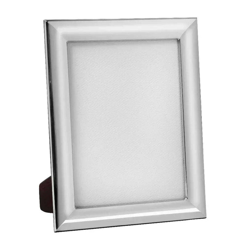 Solid Silver Photo Frame Wide Edge 5" x 3" Portrait 6631L - Engraveitnow Ltd