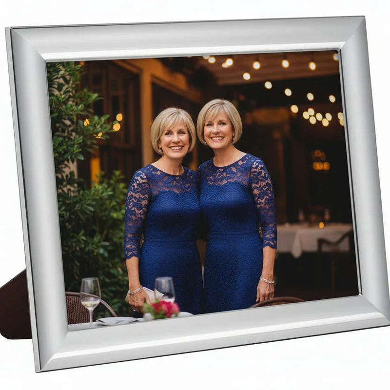 Solid Silver Photo Frame Wide Edge 5" x 3" Landscape 6631L - Engraveitnow Ltd