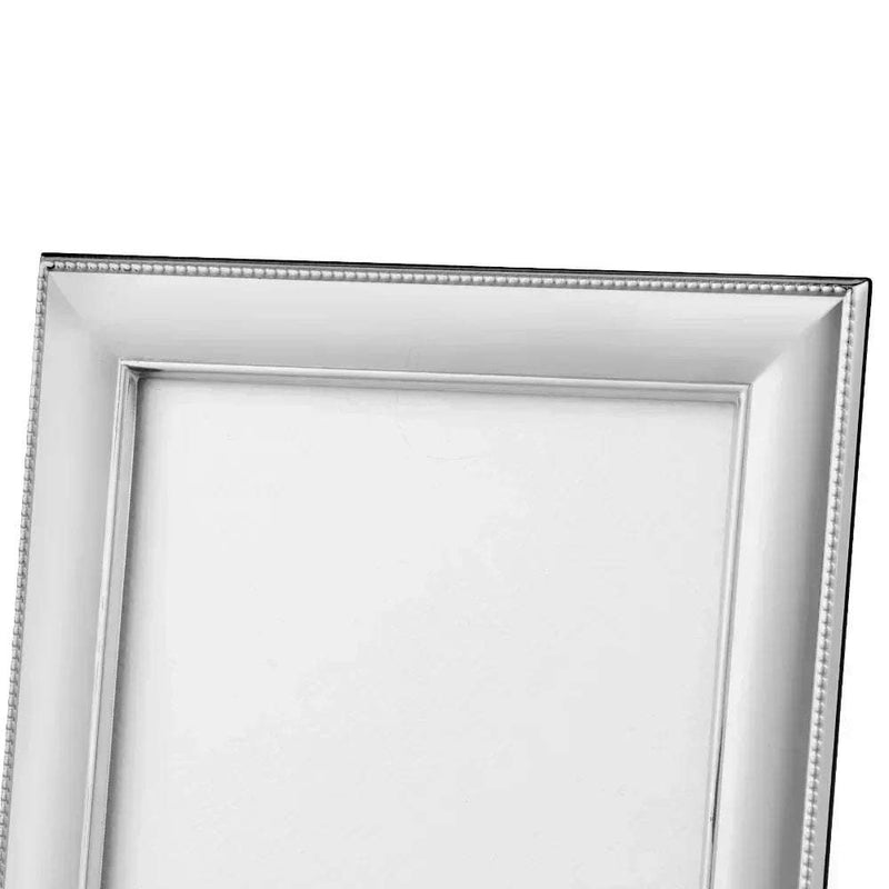Solid Silver Photo Frame Big Bead Edge 5" x 3" Portrait 6632L - Engraveitnow Ltd