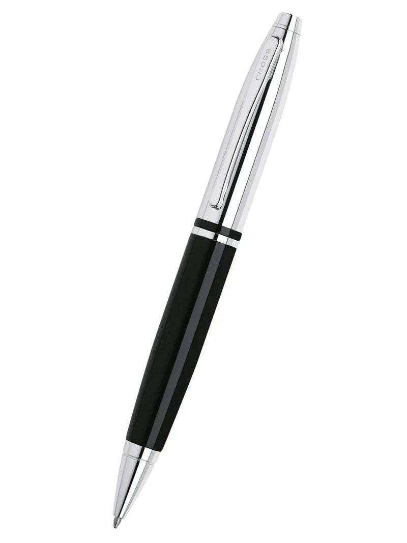 Engraved Cross Calais Black & Chrome Ballpoint. AT0112-2 - Engraveitnow Ltd