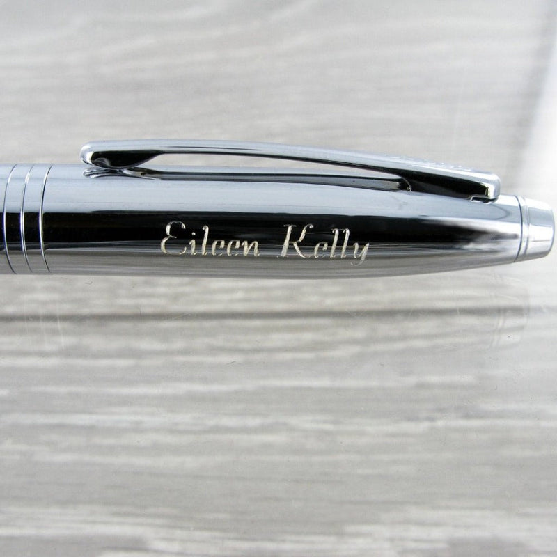 Personalised Cross AT0661-7 Coventry Chrome Pen & Pencil Set
