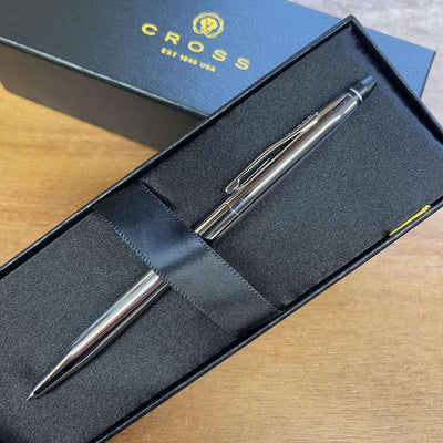 Personalised Cross Click Chrome Ballpoint AT0622-101 - Engraveitnow Ltd