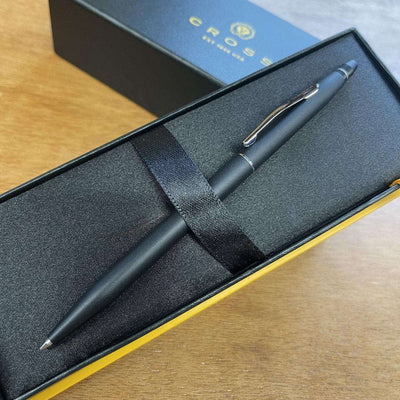Personalised Cross Click Matte Black Ballpoint AT0622-102 - Engraveitnow Ltd