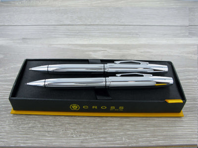 Personalised Cross AT0661-7 Coventry Chrome Pen & Pencil Set - Engraveitnow Ltd