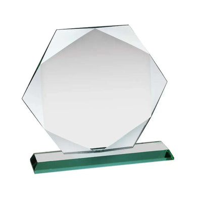 Swatkins Jade Glass Award HC014A 5.5" Hexagon - Engraveitnow Ltd