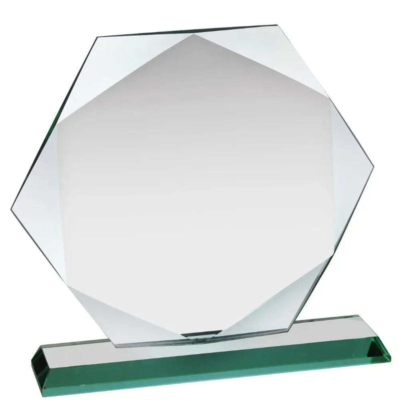 Swatkins Jade Glass Award HC014A 5.5" Hexagon - Engraveitnow Ltd