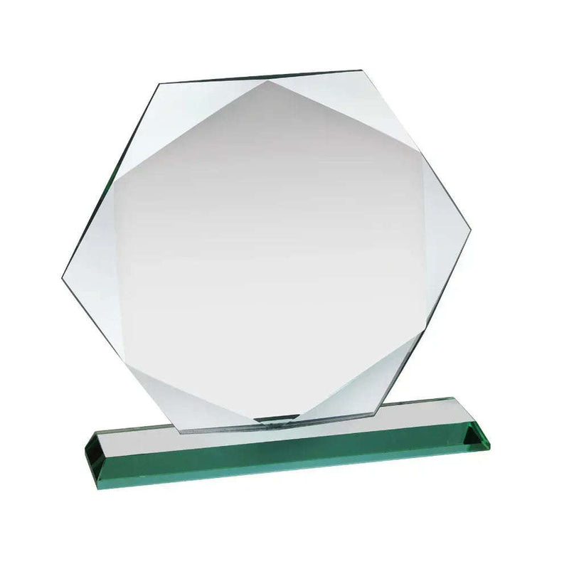Swatkins Jade Glass Award HC014A 5.5" Hexagon - Engraveitnow Ltd